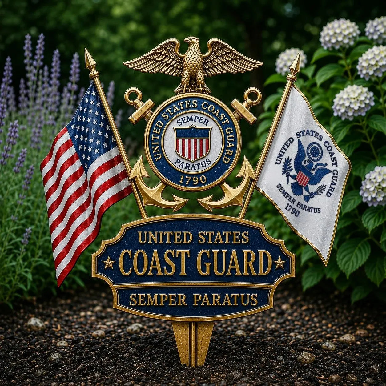 🏆Last Day Promo: 70% OFF 🎖️- US Marine Corps Semper Fidelis Tribute Garden Stake