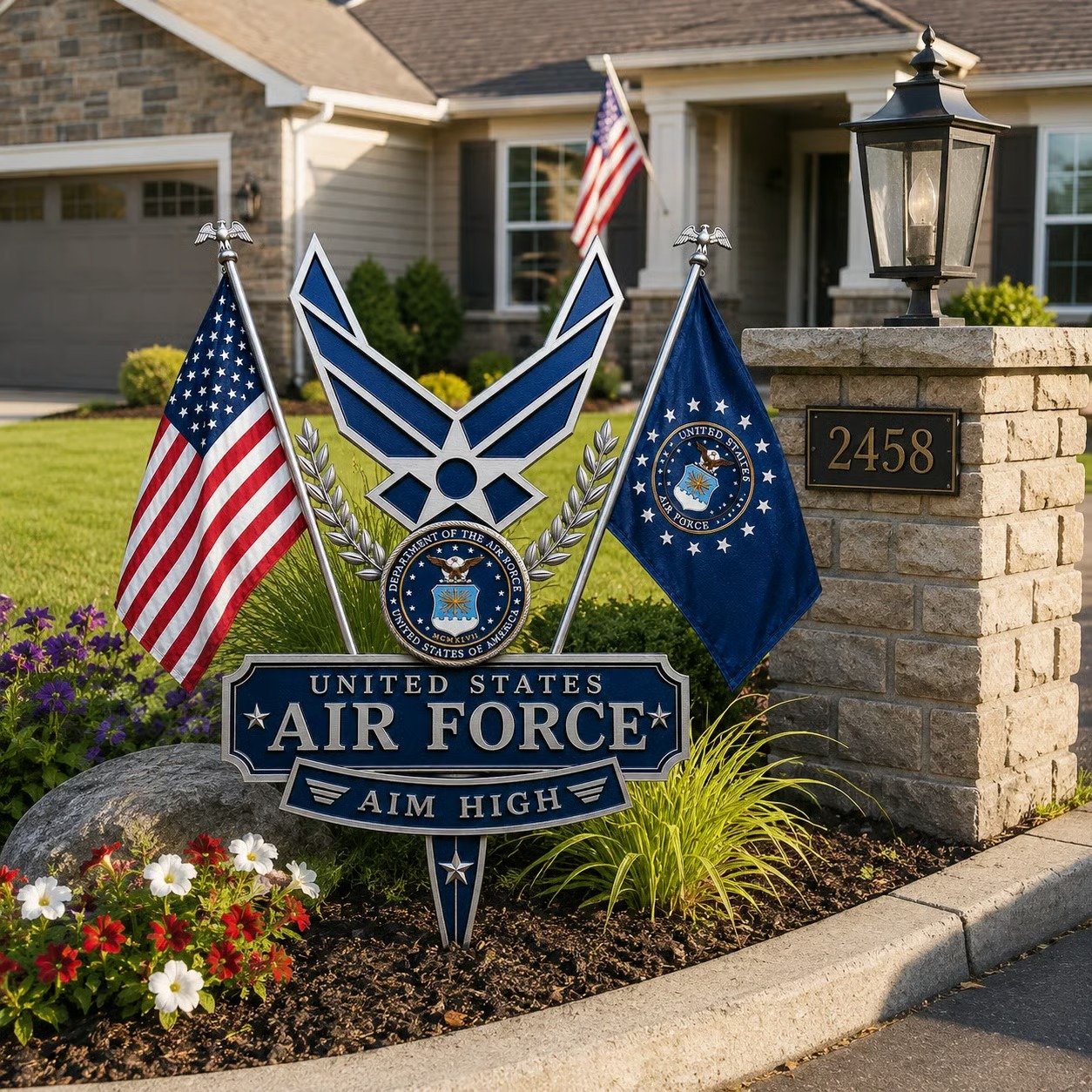 🏆Last Day Promo: 70% OFF 🎖️- US Marine Corps Semper Fidelis Tribute Garden Stake